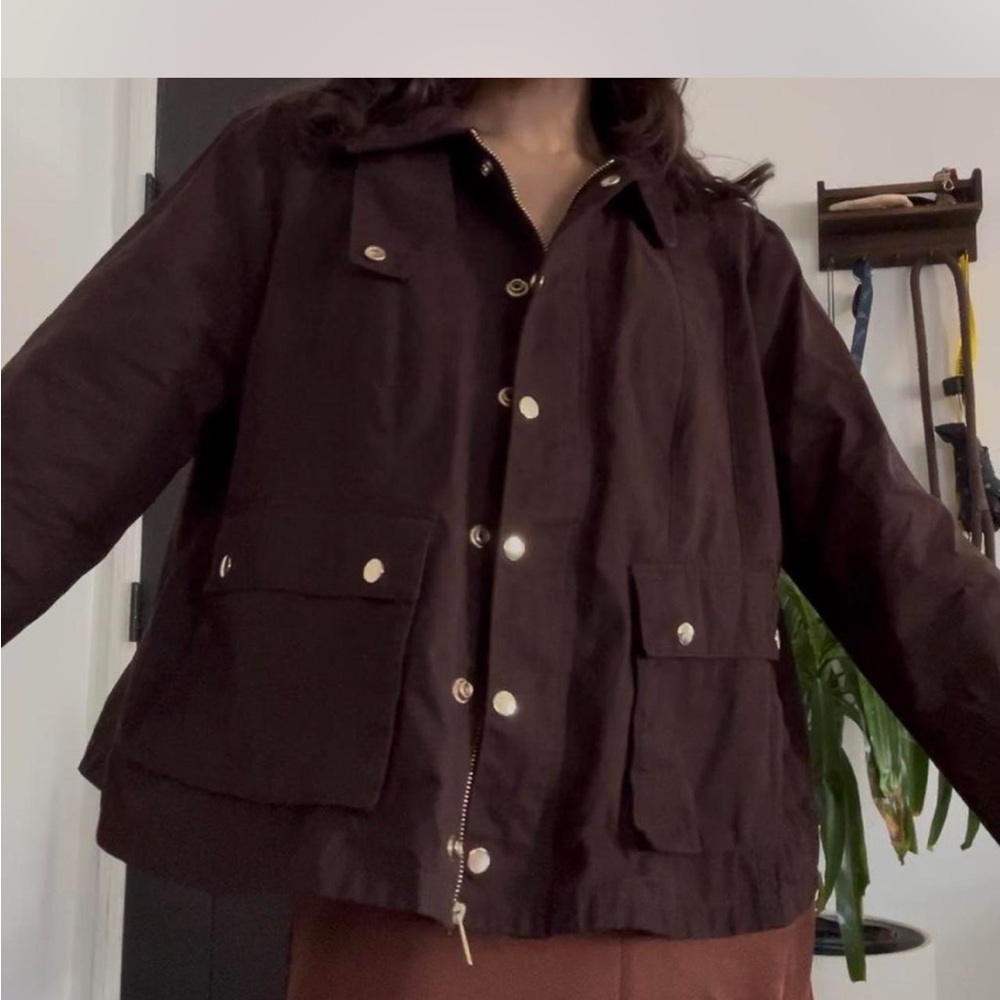 H&M Dark Brown Utility Jacket
